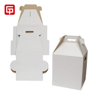 Caja alta de cartón corrugado para pasteles con ventana transparente para embalaje de alimentos Tipo de carpeta de papel