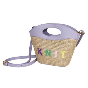 Summer Letters Embroidery <b>Knitting</b> <b>Bags</b> the New Hot Handbags 2024 Light Lady Straw Bucket <b>Bags</b> Lady Design Purses <b>for</b> Women - Product Image 1