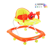 Marcheur bébé 3 en 1 dessin animé filles garçons bébé chaise de marche produits jouets musique pliant trotteur avec roues et siège