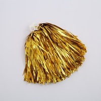 Pompons de cheerleading avec poignée, pompons métalliques en feuille d'aluminium pour les événements sportifs, la danse, l'encouragement d'équipes, les fêtes et les fournitures de fête