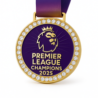 Médailles en métal de qualité supérieure Logo personnalisé Médailles de remise des diplômes Trophées et médailles Sports Fournisseur d'usine OEM
