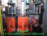 Machine d'extrusion et de soufflage automatique de 3L, 5L, 10L en HDPE, PP, PE, PVC pour la production de bidons