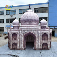 Structure de bâtiment géant emblématique Château gonflable Modèle gonflable Taj Mahal
