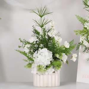 Decoración de Pared para Bodas, Eventos, Cine y Televisión, Arreglo In Situ con Flores Artificiales para Bodas, Venta al Por Mayor - Product Image 5