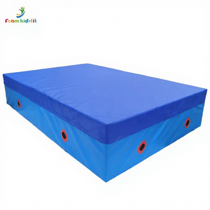 Landing Crash Mats, Deluxe 15cm Thick High Impact, Extra Large Shock Absorbing Triple Layered Foam Gym Mats (Royal Blue