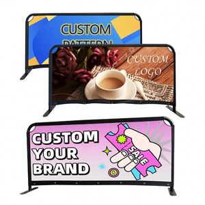 Banderola Publicitaria para Eventos con Marco, Barrera para Cafetería al Aire Libre, Banderola Personalizada para Exteriores, Barricada para Acera - Product Image 1