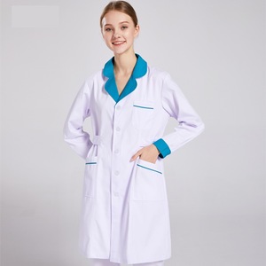 Uniforme all'ingrosso della giacca dei cappotti del medico del laboratorio medico dell'ospedale di fascia alta per il servizio dell'oem del laboratorio degli uomini del cappotto bianco dei medici femminili maschili - Product Image 3