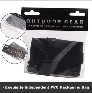 Black Tactical ID Card Holder Hook & Loop Patch Badge Holder <b>Key</b> Ring and Credit Card Organizer Adjustable Neck <b>Lanyard</b> <b>Key</b> Ring - Product Image 5