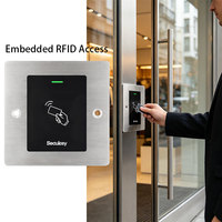 Pembaca Rfid Kontrol Akses Pintu Rfid Dipasang Di Dinding Tanpa Kunci Kunci Pintu RFID 125KHZ/13.56Mhz Pembaca Kartu