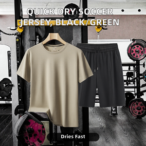 Camiseta Deportiva de Fútbol para Hombre 2026, Secado Rápido, Moda Deportiva, Manga Corta, Verano, Casual, Negro, Verde, Tallas Grandes 6XL 7XL <span class=keywords><strong>SACoor</strong></span> - Product Image 2