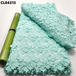 Tessuto in Pizzo Tradizionale alla Moda a Prezzo di Fabbrica, Tessuto Ricamato con Cristalli Austriaci, <span class=keywords><strong>Guipure</strong></span> per Abbigliamento Senegal e Mali - Product Image 2