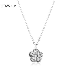 Collier à la mode avec zircone C0251 pour femmes, bijoux de haute qualité - Product Image 1