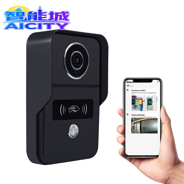 SQ WIFI POE Powered Smart Video Doorbell Working with Electric Door Locks Intercom Videos