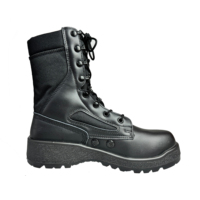 Nouvelles bottes de randonnée en cuir de vachette lisse à lacets, résistantes, légères, tactiques, pour hommes
