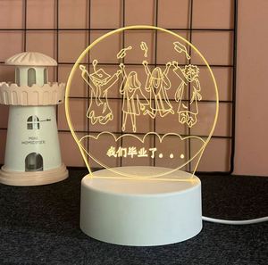 Luxury Acrylic LED Heart Night Light Decorative Desktop <b>Ornament</b> Creative Novelty Company Branding Gifts - Product Image 5