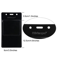 Blouses de laboratoire Haoran, porte-cartes PVC personnalisé robuste et transparent avec poche de protection