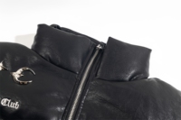 Blouson matelassé en cuir pour homme Thug Club Hiver 2025, avec lettres en relief, haute qualité, respirant, imperméable, coupe-vent et épais