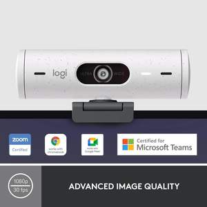 <span class=keywords><strong>Logi</strong></span>-tech Brio 500 Webcam Full <span class=keywords><strong>HD</strong></span> Correction automatique de la lumière Double réduction de bruit Microphones Couverture de confidentialité Micro-soft Teams USB - Product Image 2
