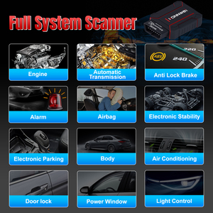 Xe tất cả các hệ thống máy quét konnwei nhà máy Bluetooth OBD2 giao diện 12v xe máy quét maxobd đầy đủ hệ thống công cụ chẩn đoán cho 40 + xe ô tô - Product Image 5