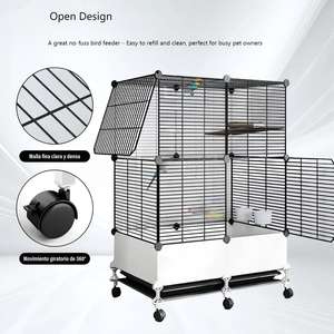 En Çok Satan Premium Metal Büyük Kuş Kafesi Muhabbet Kuşu İçin Kolay Temizlenebilir İç ve Dış Mekan Kullanımı İçin Standlı Kuş Kafesi <span class=keywords><strong>Stand</strong></span>ı Dayanıklı - Product Image 4