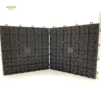 Sampel Gratis Rumput Hanwei 100% PE Rumput Buatan Sistem Interlocking dengan Tinggi Bulu 30mm dan Garansi 5-8 Tahun