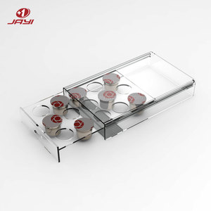 Ansjaiyi — haut de Table transparent en acrylique, boîte de rangement de capsules de café Nespresso, transparent - Product Image 3