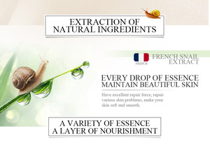 Crème pour le visage, soins pour la peau, réparatrice, Anti-âge, éclaircissante, escargot, collagène, <span class=keywords><strong>français</strong></span> - Product Image 4