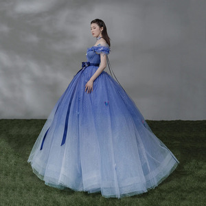 <span class=keywords><strong>Vestidos</strong></span> de Quinceañera Económicos Estilo Princesa con Hombros Descubiertos de Tul al Por Mayor - Product Image 3