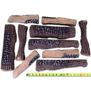 Inno-Fire fireplace logs ceramic wood for fireplace