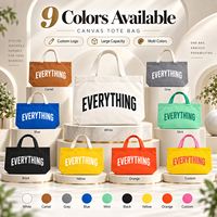 Sac fourre-tout en toile multi-compartiments, grande capacité, coutures robustes, 7 couleurs, marque privée