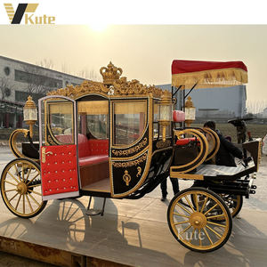 Calèche royale électrique pour mariage, calèche à chevaux pour visites touristiques, calèche Cendrillon à vendre - Product Image 2