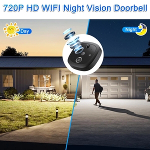 <strong>Smart</strong> Door Camera Digital Peephole Tuya APP Wireless 720P WiFi Door <strong>Viewer</strong> - Product Image 3