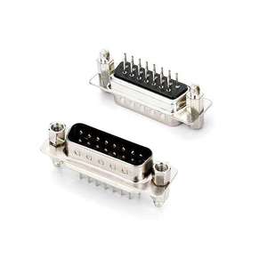 D-SUB 15-pin DB15ตัวผู้ขั้วต่อชนิด V/T ตรงสำหรับชุดขั้วต่อ PCB 15P dB - Product Image 1
