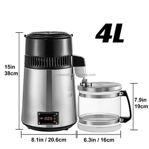WeWork 4L / 6L <span class=keywords><strong>Distillateur</strong></span> d'<span class=keywords><strong>eau</strong></span> en acier inoxydable 750W <span class=keywords><strong>Distillateur</strong></span> d'<span class=keywords><strong>eau</strong></span> avec panneau numérique <span class=keywords><strong>Distillateur</strong></span> d'<span class=keywords><strong>eau</strong></span> pour la maison - Product Image 3