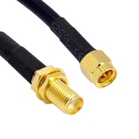 Vente chaude pas cher prix SMA mâle à femelle connecteur RG58 câble pour CATV CCTV 50Ohm câble coaxial