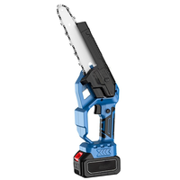 Gergaji Mesin Tanpa Kabel Brushless Baru yang Kuat dengan Batang Pemandu 6/8 Inci, Gergaji Portabel Mini Satu Tangan untuk Pemangkasan Taman & Pemotongan Ranting