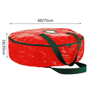 Bolsa de Almacenamiento para Coronas Navideñas, Ecológica, Duradera y Sostenible, Bolsa de Regalo con Campanas - Product Image 2