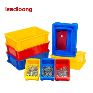 LEADLOONG-CS serisi-cubby Bin çok amaçlı plastik istiflenebilir kutusu organizatör depolama cubhome ev kreş Playroom sınıf için