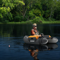 Bateau gonflable de pêche à la mouche en PVC personnalisé avec 1 an de garantie pour 2 pêcheurs, respectueux de l'environnement, pour la pêche en lac