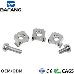 Dado flottante quadrato in acciaio inossidabile 304 con tappo a vite, tutte le misure per installazione in armadietto - Product Image 2