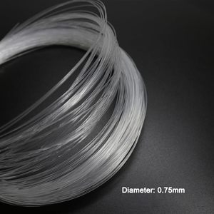 Filaments de lumière à fibres optiques en plastique Azimom, 0,03 po, rouleau de 6,5 pi, éclairage lumineux pour plafond ciel étoilé - Product Image 3