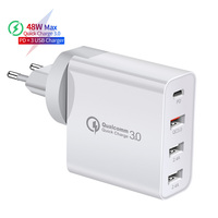 Grosir Pengisi Daya Ponsel Pintar 12W 48W QC 3.0 Pengisi Daya USB Kompatibilitas Universal
