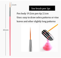 Ensemble professionnel de 15 pinceaux à ongles en nylon avec manche en plastique, haute qualité, pour la peinture de détails, kit de stylos pour salon