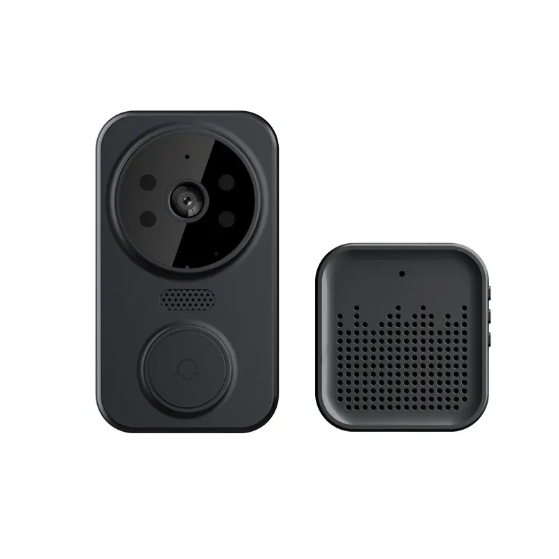 Sonnette vidéo sans fil HD Interphone bidirectionnel intelligent Capteur infrarouge Sonnette de porte caméra Système d'alarme antivol sonnette vidéo wifi