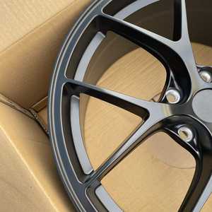 SY-3029 कस्टम 1-पीस मैट ब्लैक 5-छेद पहियों 5x112 5x114.3 5x120 5x108 bmw aueta Mazda - Product Image 3