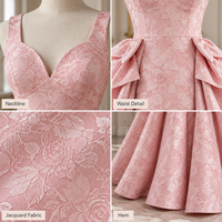 Robe de bal de soirée pour femme en jacquard floral, drapée, à volants, col cœur, bretelles larges, jupe ample, longueur ras du sol, vente en gros