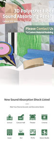 Panel Acústico de Fieltro de Poliéster Ecológico Ignífugo con Absorción de Sonido para Pared 3D Hexagonal de 9/12 mm, Moderno y Nuevo de Fábrica TianGe - Product Image 2