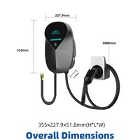 Borne de recharge murale intelligente GDON Type 1 EV Charger J1772 Niveau 2 7kW 240V pour véhicules électriques EVSE Commerciale