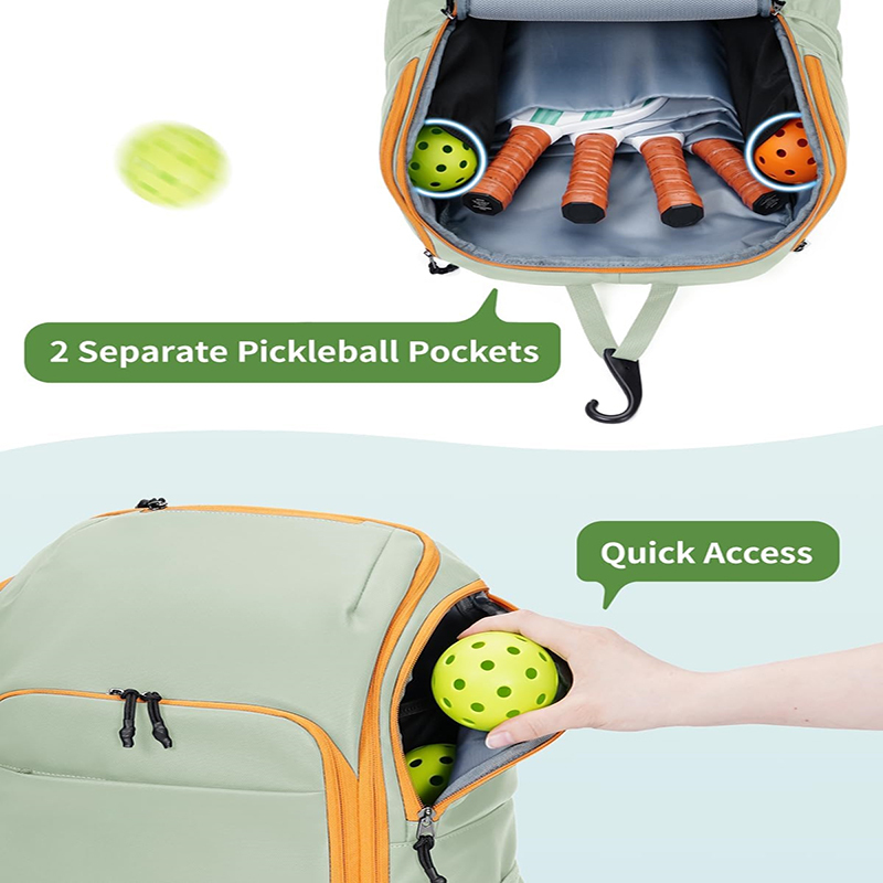 Sleek Athletic Crossbody Sling Bag – Modern Racket Carrier for Pickleball, Tennis & Badminton - View 2