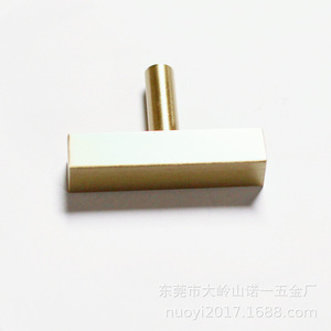 T-Shaped <b>Copper</b> Furniture Handle 34x50mm Chinese Style Cabinet Hardware Durable Solid Brass Door Window Pull - Product Image 3